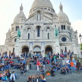 The Sacré-Coeur exterior is built from travertine stone. It gives out calcite on contact with rain, making it white
